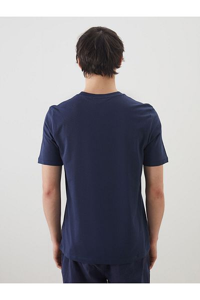 LC Waikiki New Season Crew Neck εμπριμέ χτενισμένο βαμβακερό ανδρικό Tisort - S5FF24Z8