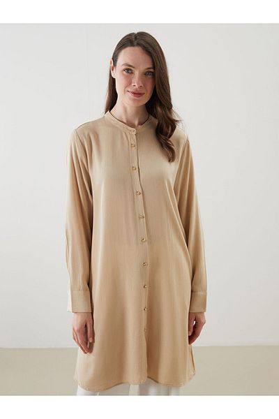 LC Waikiki New Season Judge Collar Patterned Women's Shirt Tunic - S5L395Z8