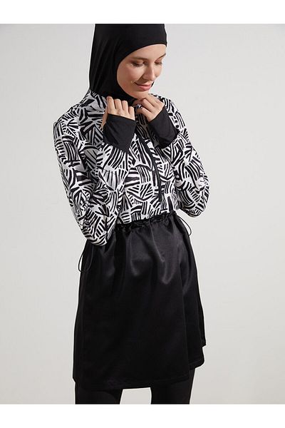 LC Waikiki Set de costume de baie pentru femei cu model cu guler în picioare sezon nou - S59426Z8