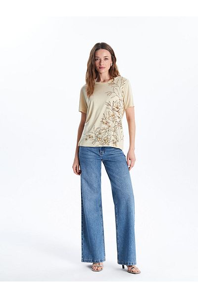 LC Waikiki New Season Crew Neck Floral Women's T-Shirt - S5Ks56Z8