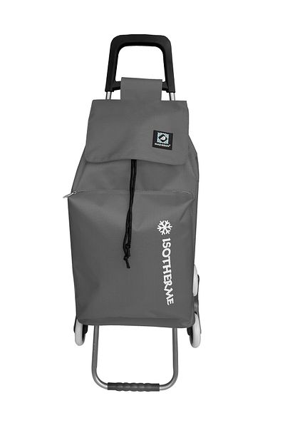 Madisson Shopping Trolley Sw22030, Nylon, 99 X 44 X 42 Cm, 66 L, 6 Wheels, Insulated Pocket, Grey