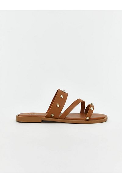 LC Waikiki New Season Leather Look Women's Slippers - S5Ji18Z8