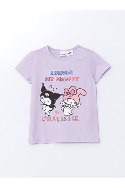 LC Waikiki New Season Kuromi Printed Girls' Shorts Pajama Set - S5I671Z1