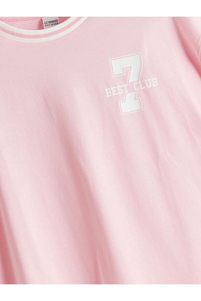 LC Waikiki Νέα σεζόν Crew Neck Printed Girls T-Shirt