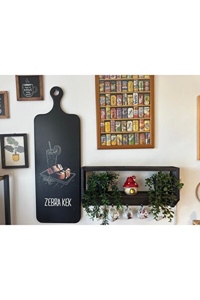 Wooden Factory Doğal Ahşap Duvar Rafı – Kupa Askılığı ile Mutfak / Antre Rafı