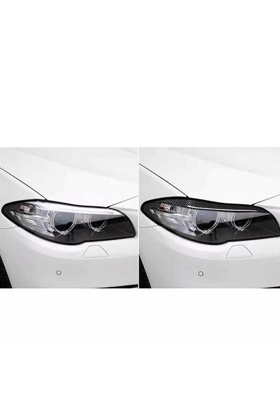 AUTOREY Set of 2 Headlight Eyelids for BMW 5 Series F10 F11, Carbon AutoREY® Premium