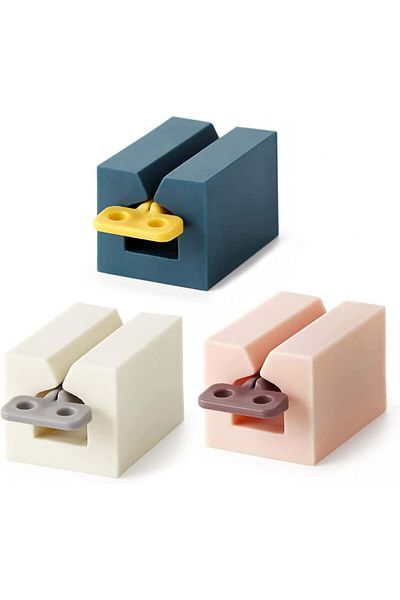 SVUPUE Set de 3 stoarcătoare de pastă de dinți SVUPUE, plastic, multicolor, 7 x 4 x 3,8 cm