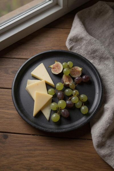 hemlife Single 30 cm Handleless Black Tray Serving Tray