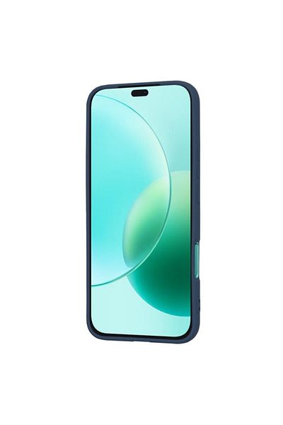 SKYDDAR INNOVATION Carcasă pentru Honor 400 Lite, silicon catifelat, SoftElegance, albastru marin, set autocolante