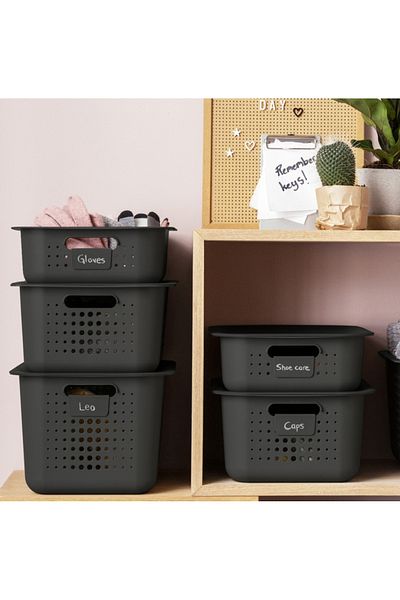 Orthex Storage and organization box, SmartStore Recycled 20, made of recycled plastic, 13L, 37x28x20 cm