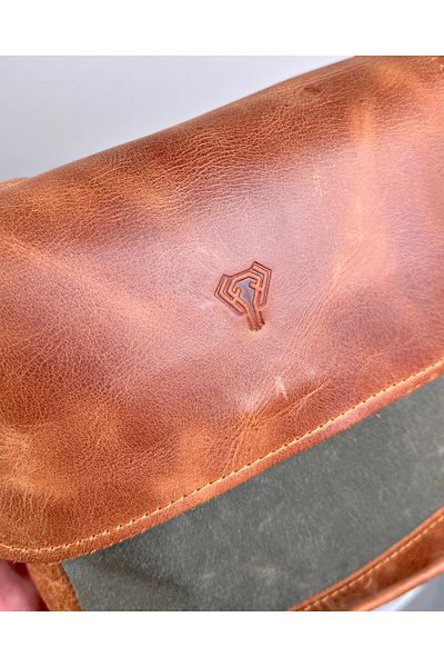 Fil Deri Genuine Leather Magnet Hanger Back Zipper Shoulder Bag 1007
