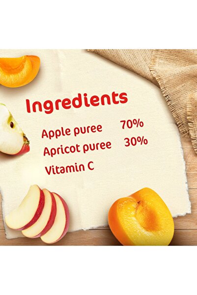 Cerelac Nestle Apple & Apricot Puree From 6 Months 90 G , No Added Sugar, Healthy Baby Food