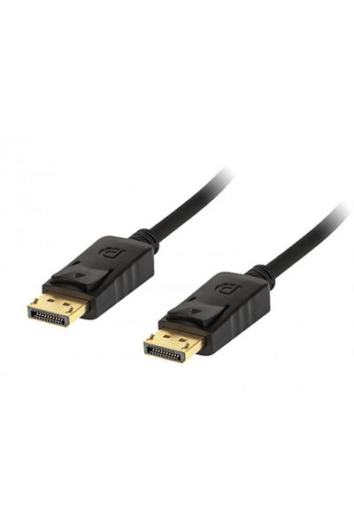 Blow DisplayPort Cable, Blow, Metal/Gold Plated, 4K, 1.8 m, Black
