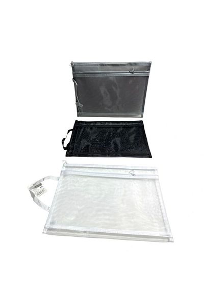 Odak Jd-4201 Double Zippered Handle Mesh A4 File (Mesh File) - Single