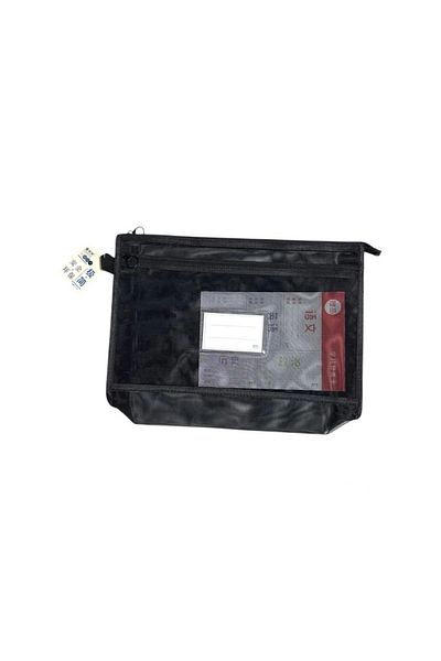 Odak Jd-4202 Double Zippered Mesh Pvc Card Section A4 File (Mesh File) - Single