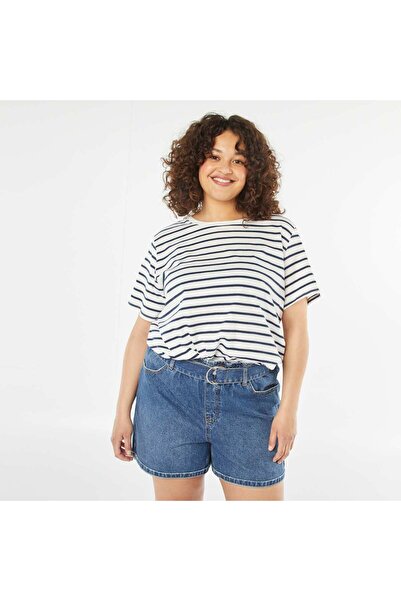 KIABI Short-sleeved printed T-shirt WHITE