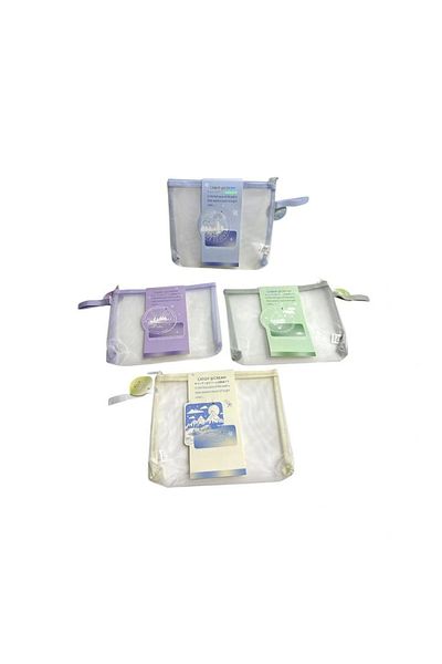 Odak Mw75101 Zippered Pastel Color Handle Mesh A5 Bag (Mesh File) - Single