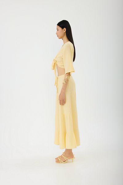 SEVİLEN Tie-Up Skirt Set