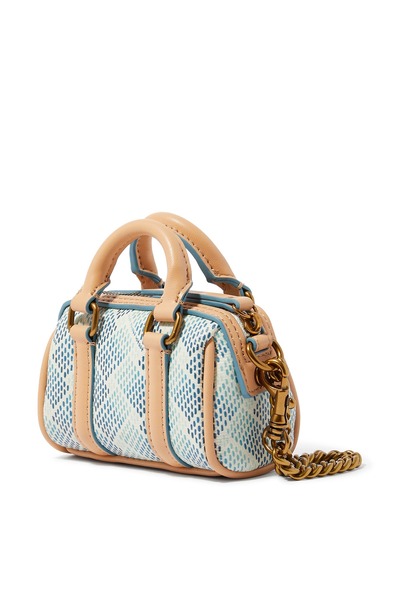 Kurt Geiger Kensington Quilted Micro Shoulder Bag 16x10 cm, Deri Zincir Askılı Çanta