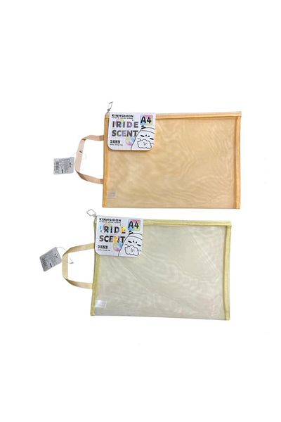 Odak Xl4121 Zippered Handle Mesh Rainbow A4 Bag (Mesh File) - Single