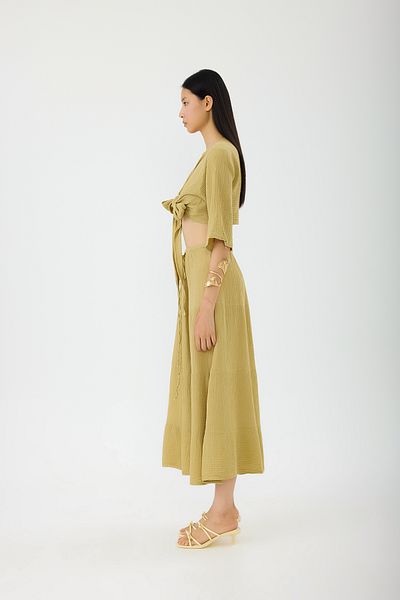 SEVİLEN Tie-Up Skirt Set