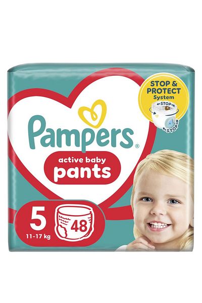 Pampers Pants Diapers-Panties Pampers Active Baby PantsJumbo Pack Size 5, 12-17 kg, 48 pcs