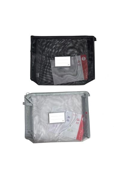 Odak Jd-4102 Zippered Mesh Pvc Card Section A4 File (Mesh File) - Single