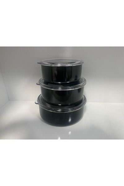 BYKARDELEN Emaye Storage Box Set 12-14-16 cm