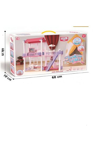 rexa Princess Castle Dollhouse Play Set – DIY Assembled Villa for Girls Ages 3+