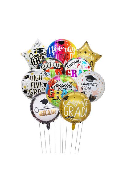 Choice Other 10pcs 18inch 10pcs Doctor Foil Balloons Transparent Confetti Latex Balloon Congrats Graduation