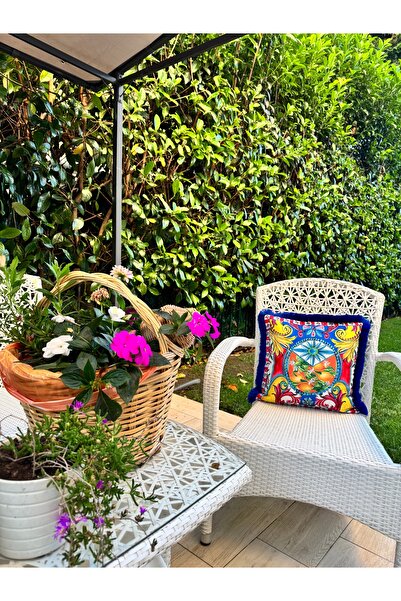 Merve Kaymakcı Husă de pernă San Di Monte Lemon Sax Tassel