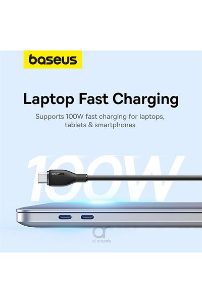 Baseus Baseus Pudding Series Fast Charging Cable Type-C to Type-C 100W 1.2M - Black