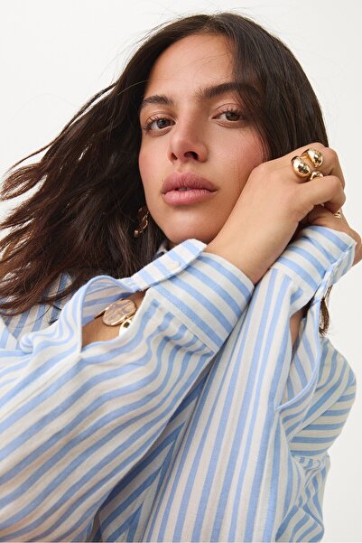 Stradivarius Linen blend shirt