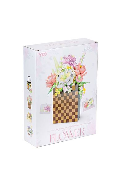 Vagon P1291 Panlos Bag Flower Bouquet 1208 Piece Block Set - Life
