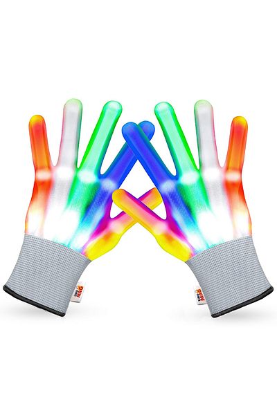 Linomag LED gloves for adults, Linomag®, 5 colors / 6 lighting modes, Multicolor