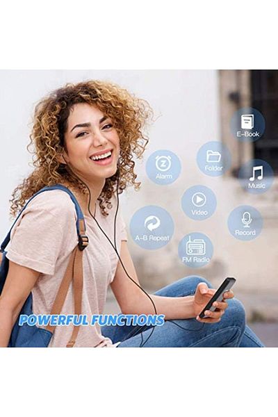 AGPTEK A02 16GB & 70 Hours Playback MP3 Lossless Sound Music Player