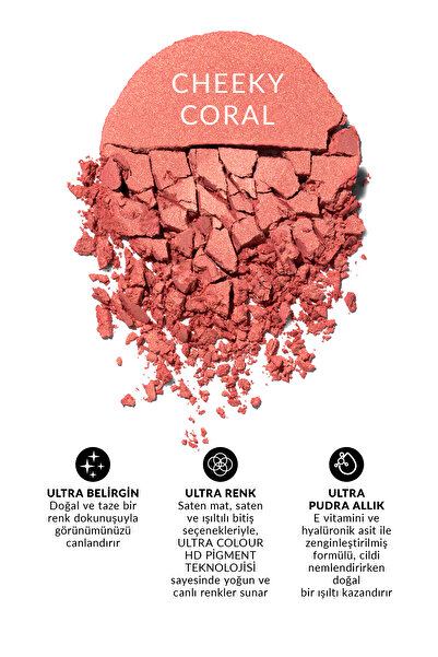 AVON Ultra Colour Pudra Allık Cheeky Coral