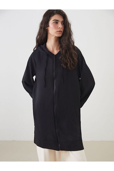 LC Waikiki New Season Hooded Oversize Women's Tunic - S5Fg81Z8