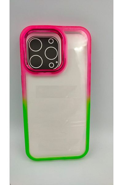 Generic Clear Soft Case Compatible with iPhone 14 Pro with Gradient Color Contrast Edge Style