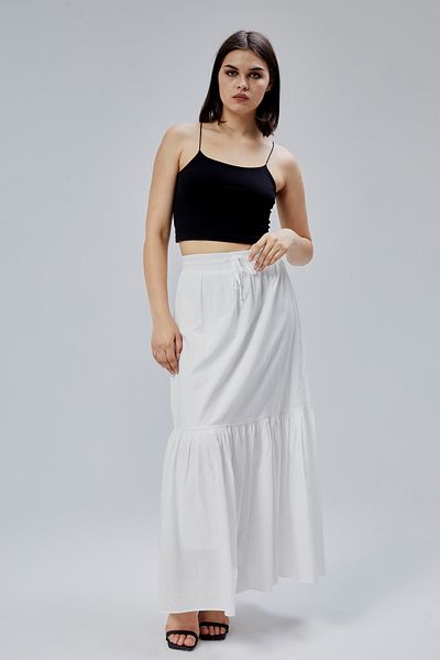 Bolivente Ecru Regular Cotton Voile Skirt
