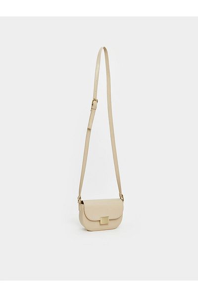 LC Waikiki Ecru Leather Look Women's Shoulder Bag