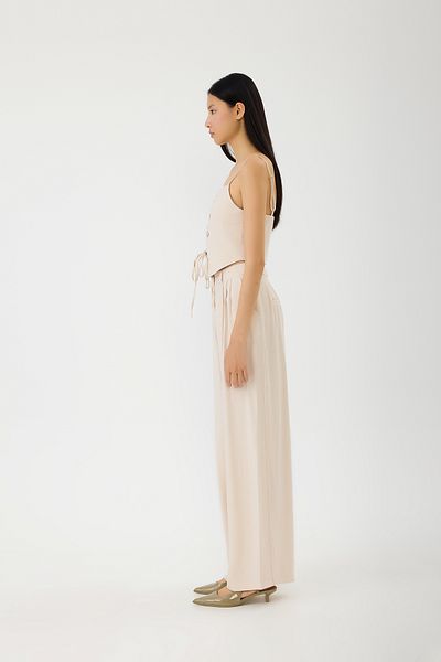 SEVİLEN Crop Suit with Lace Detail
