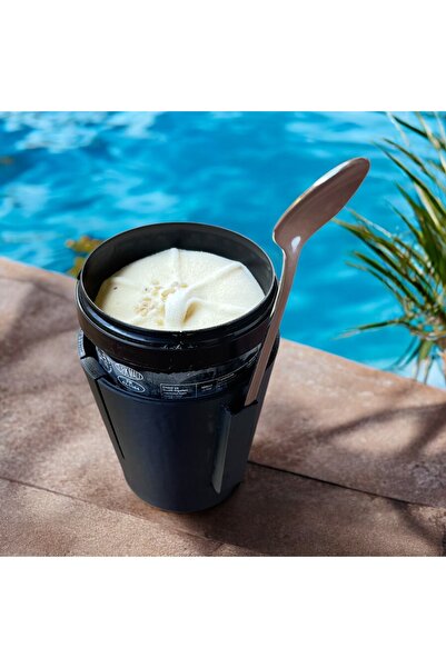 Home Ice Cream Holder 500 ml – Ice Cream Holder – Don'T Freeze Your Hands – with Spoon Chamber – Special Design