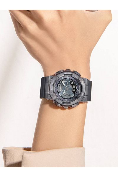 Casio G-Shock GM-S110B-8ADR Gray Analog-Digital Dial Grey Resin Strap Women's Watch