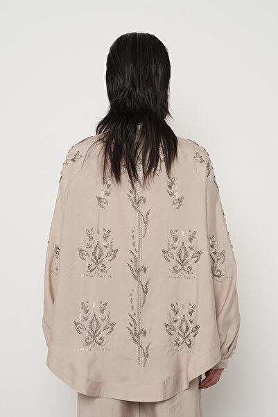 Orfeo Negro ΓΥΝΑΙΚΕΙΟ ΚΙΜΟΝΟ ΜΕ ΠΕΤΡΙΝΕΣ ΧΑΝΤΡΕΣ ΠΙΣΩ ΚΑΙ ΜΑΝΙΚΙΑ ΜΕ ΠΕΤΡΑ ΚΕ...