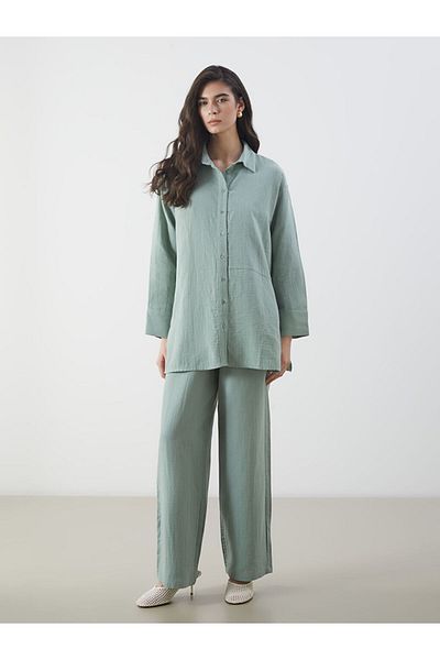 LC Waikiki New Season Oversize Muslin Women's Shirt Tunic - S5Mp99Z8