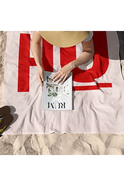 The Lucid Lab Oh La La Beach Towel - Cotton