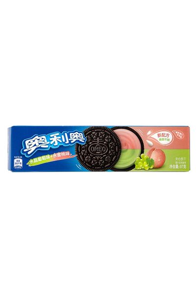 Oreo Oreo Cookies, Peach and Grape Flavor, 97g