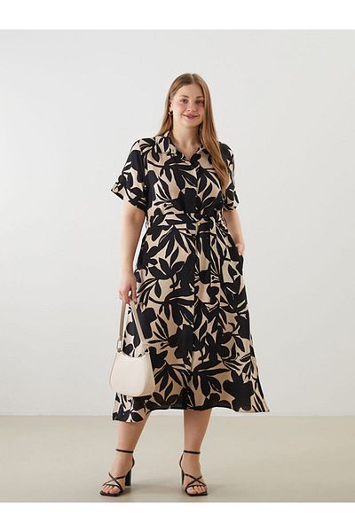 LC Waikiki Patterned Women's Shirt Dress