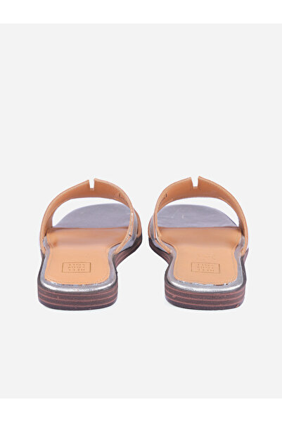 Heel Your Sole By Styli Metallic Design Open Toe Flat Sandals